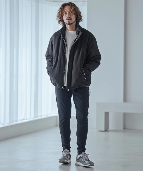 Magine(マージン)の「mj11738-Wool-Like Brushed Padded Stand Collar Blouson パデッドブルゾン(MGN-263-006)(ブルゾン・メンズ・ブラック/ネイビー/グレー系その他・44/46/48)」の22枚目の写真