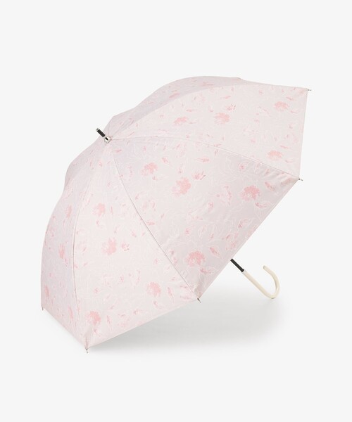 Afternoon Tea（アフタヌーンティー）の「遮光率100% UVカット率100%生地使用 シアーフラワー晴雨兼用長傘 日傘（長傘・レディース・ピンク/ブルー・ONE SIZE）」の2枚目の写真