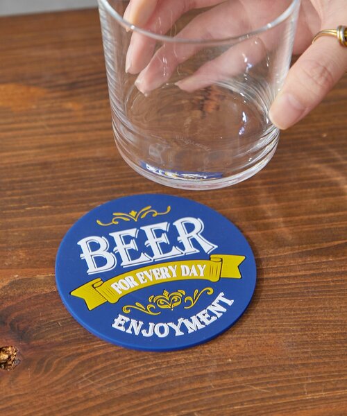 BIRTHDAY BAR(バースデイバー)の「BIRTHDAY BAR ビールコースター(キッチンツール・レディース・ネイビー/グレー・0)」の7枚目の写真