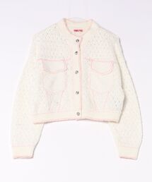 【W】【it】【PAMEO POSE】配色ニットジャケット
