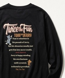 2026AW Tom and Jerry/トムとジェリー フロント/バックプリント 長袖Tシャツ ロンT レディース メンズ