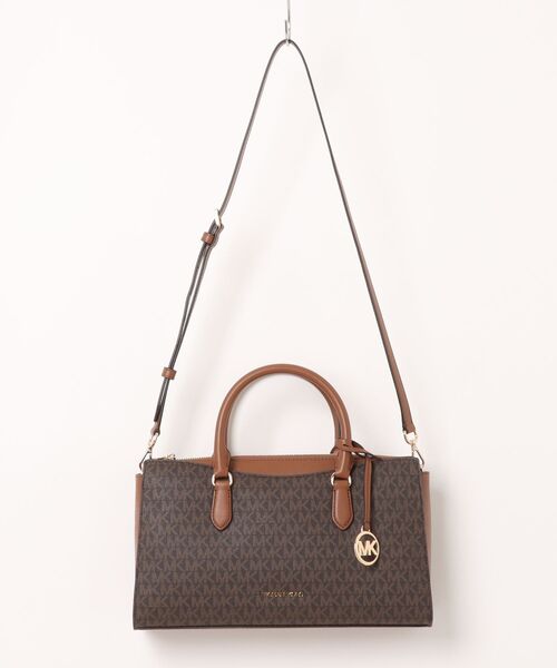 MICHAEL KORS(マイケルコース)の「ARDEN トップジップ サッチェル ミディアム - MKシグネチャー(ハンドバッグ・レディース・ブラウン・FREE)」の1枚目の写真