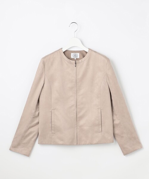 J.PRESS Ladies(J.プレス レディス)の「CLEAR LIGHT スエード ブルゾン(ブルゾン・レディース・ベージュ系/カーキ系・XS)」の10枚目の写真
