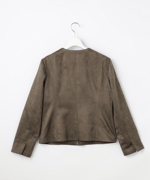 J.PRESS Ladies(J.プレス レディス)の「CLEAR LIGHT スエード ブルゾン(ブルゾン・レディース・ベージュ系/カーキ系・XS)」の12枚目の写真