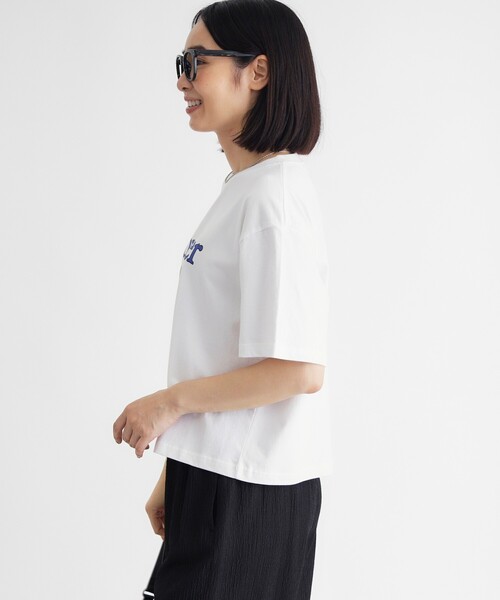 HONEYSUCKLE ROSE(ハニーサックルローズ)の「CAMP7(キャンプ7)プリントTシャツ(Tシャツ/カットソー・レディース・ベージュ/オフホワイト・04/05)」の4枚目の写真