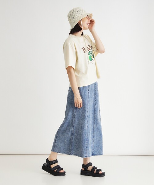 HONEYSUCKLE ROSE(ハニーサックルローズ)の「CAMP7(キャンプ7)プリントTシャツ(Tシャツ/カットソー・レディース・ベージュ/オフホワイト・04/05)」の12枚目の写真