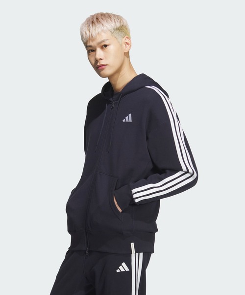 Эссен셜с Plus Loose Fit Slyrist пляжный френчтерий фул джип парка / adidas