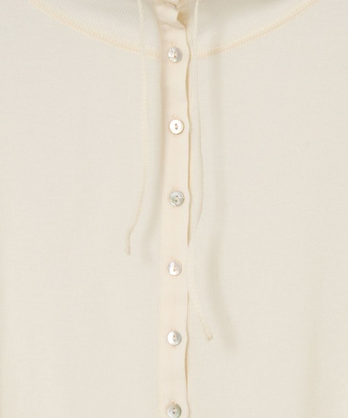 ＋81BRANCA（ハチイチブランカ）の「【81BRANCA / GENSEI×BABYLONE】シアーカーディガン（カーディガン/ボレロ・レディース・ブラック/ホワイト・フリー）」の12枚目の写真