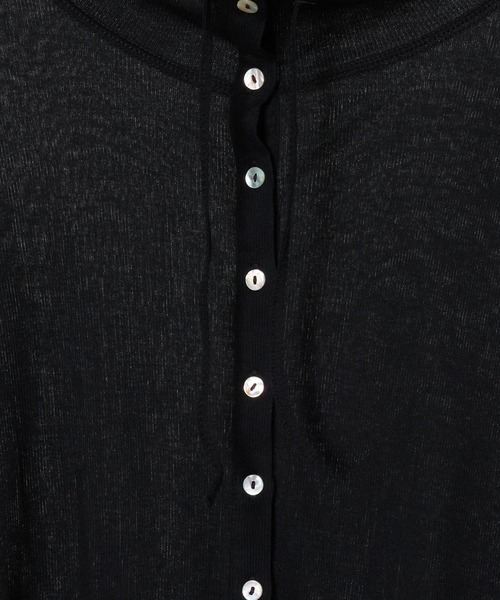 ＋81BRANCA（ハチイチブランカ）の「【81BRANCA / GENSEI×BABYLONE】シアーカーディガン（カーディガン/ボレロ・レディース・ブラック/ホワイト・フリー）」の13枚目の写真