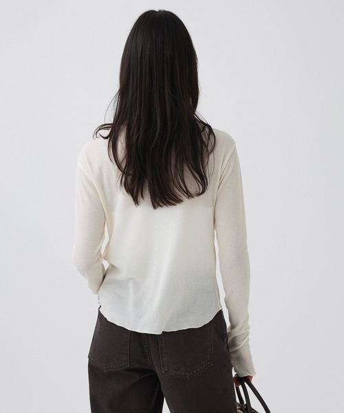 ＋81BRANCA（ハチイチブランカ）の「【81BRANCA / GENSEI×BABYLONE】シアーカーディガン（カーディガン/ボレロ・レディース・ブラック/ホワイト・フリー）」の21枚目の写真