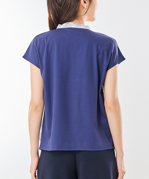 NARACAMICIE(ナラカミーチェ)の「【NARACAMICIE】ペイズリー柄ドッキングリボンカットソー(Tシャツ/カットソー・レディース・ブラック/ホワイト・M/XL)」の12枚目の写真