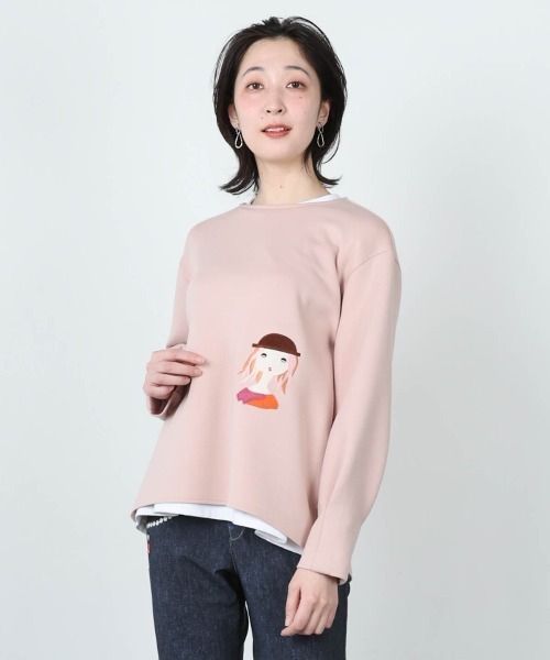 STUDIO PICONE(スタジオピッコーネ)の「UV冷感ダンボールプルオーバー(その他トップス・レディース・ライトオレンジ系/ベージュ/ブラック・M/L/LL)」の17枚目の写真