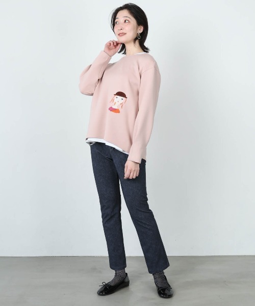 STUDIO PICONE(スタジオピッコーネ)の「UV冷感ダンボールプルオーバー(その他トップス・レディース・ライトオレンジ系/ベージュ/ブラック・M/L/LL)」の18枚目の写真