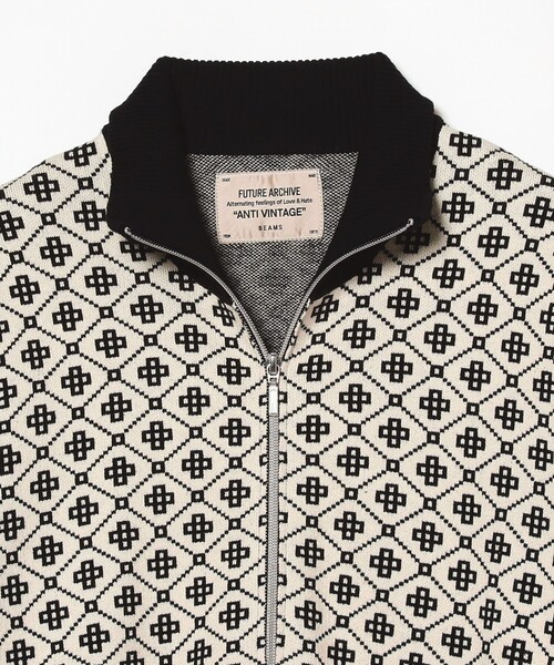 FUTURE ARCHIVE(フューチャーアーカイブ)の「FUTURE ARCHIVE / DRIVERS KNIT(ニット/セーター・メンズ・ホワイト/ブラック・MEDIUM)」の4枚目の写真