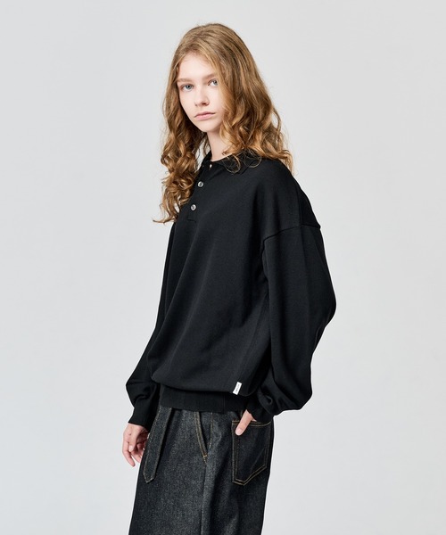 WETTEMPT(ウィテンプト)の「HIGH GAUGE L/S KNIT POLO / ハイゲージL/Sニットポロ(ニット/セーター・メンズ・グレー/ブラック・SMALL/MEDIUM/LARGE)」の20枚目の写真