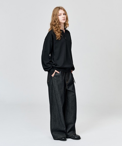 WETTEMPT(ウィテンプト)の「HIGH GAUGE L/S KNIT POLO / ハイゲージL/Sニットポロ(ニット/セーター・メンズ・グレー/ブラック・SMALL/MEDIUM/LARGE)」の16枚目の写真