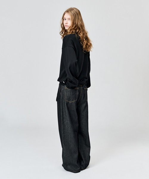 WETTEMPT(ウィテンプト)の「HIGH GAUGE L/S KNIT POLO / ハイゲージL/Sニットポロ(ニット/セーター・メンズ・グレー/ブラック・SMALL/MEDIUM/LARGE)」の17枚目の写真