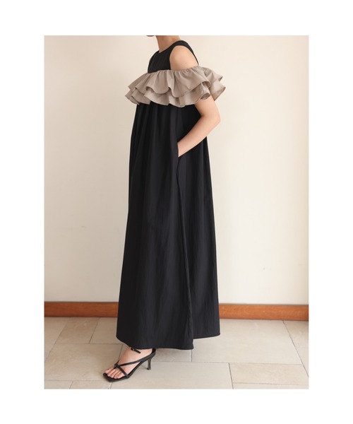 BIRTHDAY BASH(バースデイバッシュ)の「3WAY FRILL SUMMER NS DRESS(3ウェイフリルサマードレス)(ワンピース・レディース・ブラック/ブルー・S/M)」の14枚目の写真