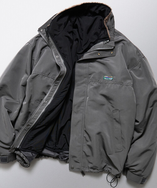 FREAK'S STORE(フリークスストア)の「限定展開 リバーシブルライナーセット 4way スタンドカラー ブルゾン / ナイロンフリース ライナーセット / 2枚セット(ブルゾン・メンズ・チャコールグレー/ブラック/ベージュ/ネイビー/オリーブ/ナチュラル・SMALL/MEDIUM/LARGE)」の3枚目の写真