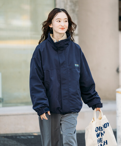 FREAK'S STORE(フリークスストア)の「限定展開 リバーシブルライナーセット 4way スタンドカラー ブルゾン / ナイロンフリース ライナーセット / 2枚セット(ブルゾン・メンズ・チャコールグレー/ブラック/ベージュ/ネイビー/オリーブ/ナチュラル・SMALL/MEDIUM/LARGE)」の10枚目の写真