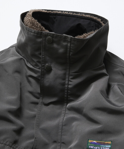 FREAK'S STORE(フリークスストア)の「限定展開 リバーシブルライナーセット 4way スタンドカラー ブルゾン / ナイロンフリース ライナーセット / 2枚セット(ブルゾン・メンズ・チャコールグレー/ブラック/ベージュ/ネイビー/オリーブ/ナチュラル・SMALL/MEDIUM/LARGE)」の20枚目の写真