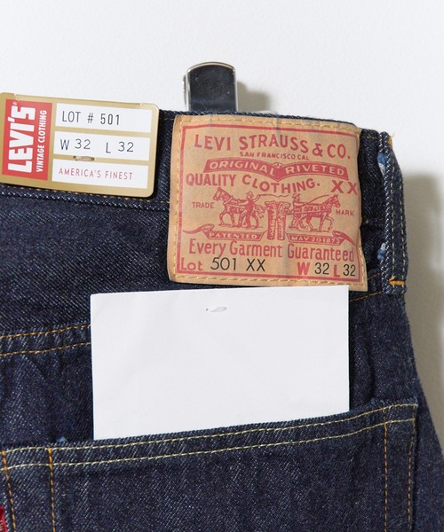 LEVI'S VINTAGE CLOTHING(リーバイスビンテージクロージング)の「LEVI'S/リーバイス VINTAGE CLOTHING 1955 501 ORIGINAL ジーンズ リンス デニムパンツ ジーパン ストレートパンツ ボタンフライ メンズ レディース 2026年 秋 秋服 冬 冬服(デニムパンツ・メンズ・ダークインディゴブルー・W30xL32/W32xL32/W34xL32/W36xL32)」の7枚目の写真