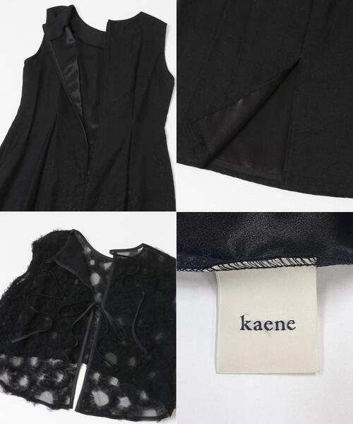 URBAN RESEARCH ROSSO WOMEN(アーバンリサーチ ロッソ)の「kaene フラッフィーフラワーコンビドレス(ワンピース・レディース・ライトブルー/ブラック/ピンク系その他・36)」の8枚目の写真