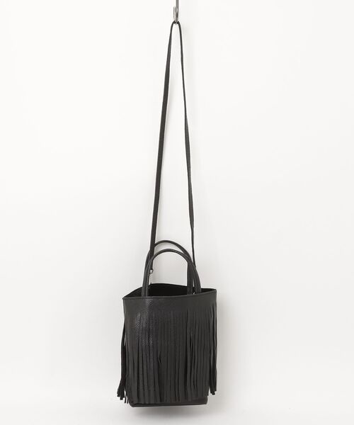 ROSE BUD(ローズバッド)の「MILLELA FIRENZE/FRINGE MINI TOTE(ショルダーバッグ・レディース・オフホワイト/ブラック・ONE SIZE)」の14枚目の写真
