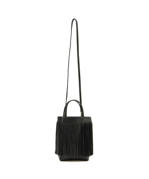 ROSE BUD(ローズバッド)の「MILLELA FIRENZE/FRINGE MINI TOTE(ショルダーバッグ・レディース・オフホワイト/ブラック・ONE SIZE)」の4枚目の写真