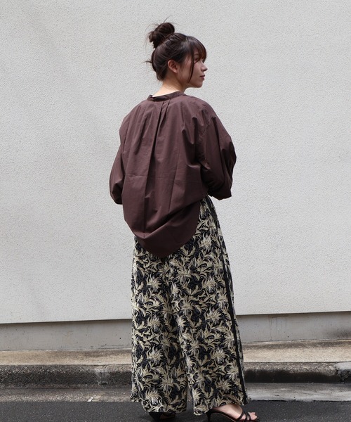 etre relie(エトレリー)の「ZOZO限定 セミシアーウエストリブワイドパンツ(その他パンツ・レディース・ブルー系その他3/ブラック系その他・MEDIUM)」の10枚目の写真
