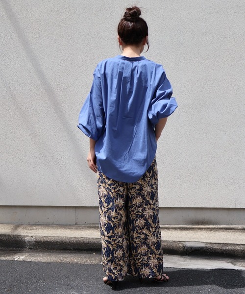 etre relie(エトレリー)の「ZOZO限定 セミシアーウエストリブワイドパンツ(その他パンツ・レディース・ブルー系その他3/ブラック系その他・MEDIUM)」の20枚目の写真