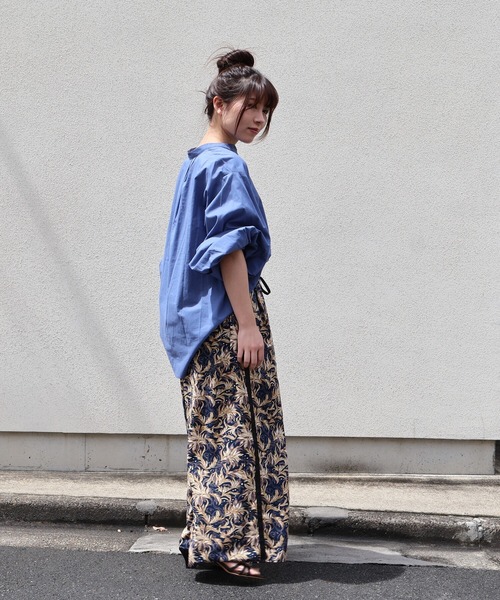 etre relie(エトレリー)の「ZOZO限定 セミシアーウエストリブワイドパンツ(その他パンツ・レディース・ブルー系その他3/ブラック系その他・MEDIUM)」の22枚目の写真