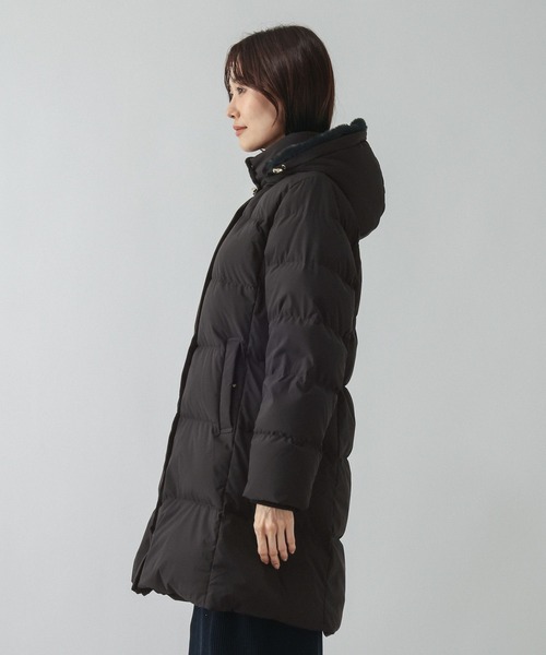 GLOBAL WORK(グローバルワーク)の「ウツクシルエット撥水ダウンコート/668360(ダウンジャケット/コート・レディース・ベージュ/ネイビー/ブラック・LARGE/MEDIUM)」の19枚目の写真