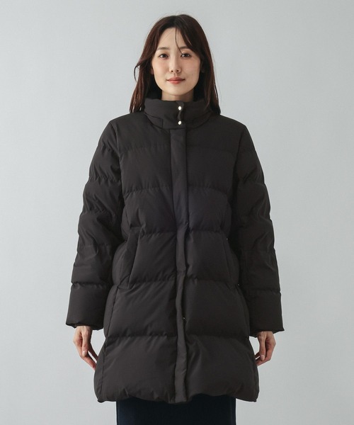 GLOBAL WORK(グローバルワーク)の「ウツクシルエット撥水ダウンコート/668360(ダウンジャケット/コート・レディース・ベージュ/ネイビー/ブラック・LARGE/MEDIUM)」の21枚目の写真