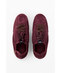 Wine red suede ribbon lace sneaker / ワインレッドスエードリボンレーススニーカー