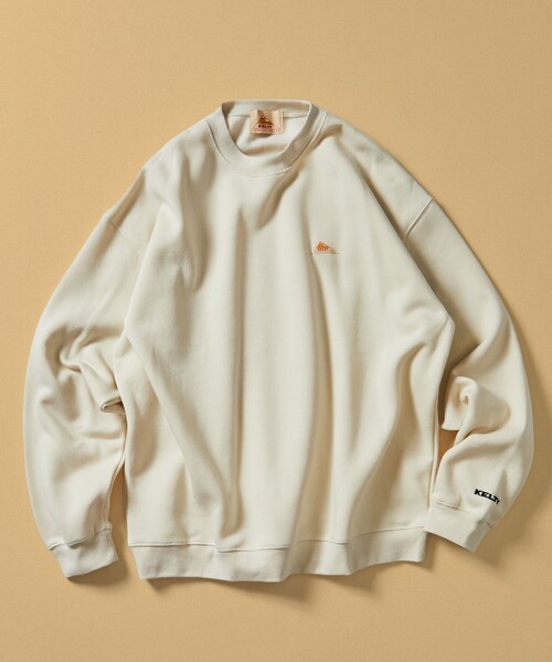 KELTY（ケルティ）の「KELTY/ケルティ 限定展開 KELTY×FREAK'S STORE/ケルティ 別注 ワンポイント ヴィンテージロゴ クルーネックスウェット（スウェット・メンズ・チャコールグレー/ネイビー/ライトグレー/ブラック/ベージュ/オフホワイト/ブラウン・SMALL/MEDIUM/LARGE/X-LARGE）」の13枚目の写真