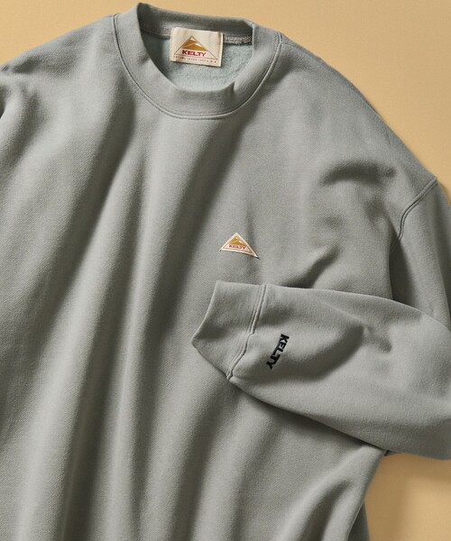 KELTY（ケルティ）の「KELTY/ケルティ 限定展開 KELTY×FREAK'S STORE/ケルティ 別注 ワンポイント ヴィンテージロゴ クルーネックスウェット（スウェット・メンズ・チャコールグレー/ネイビー/ライトグレー/ブラック/ベージュ/オフホワイト/ブラウン・SMALL/MEDIUM/LARGE/X-LARGE）」の15枚目の写真