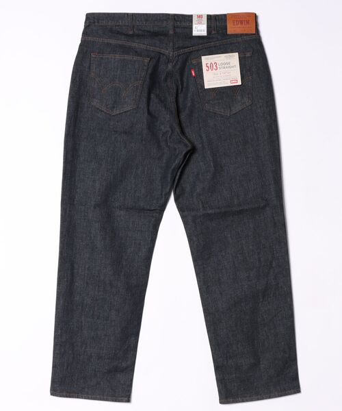 EDWIN(エドウィン)の「【大きいサイズ】503 ルーズストレートデニムパンツ SMART STANDARD LOOSE STRAIGHT(デニムパンツ・メンズ・インディゴブルー/ブルー系その他2/ダークインディゴブルー・50/46/44/42/38/40)」の4枚目の写真