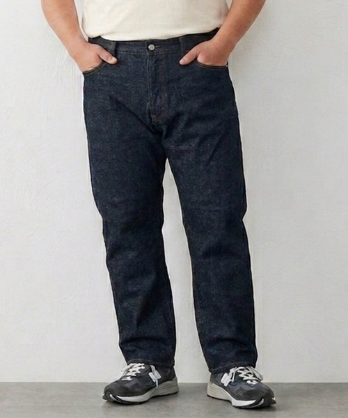 EDWIN(エドウィン)の「【大きいサイズ】503 ルーズストレートデニムパンツ SMART STANDARD LOOSE STRAIGHT(デニムパンツ・メンズ・インディゴブルー/ブルー系その他2/ダークインディゴブルー・50/46/44/42/38/40)」の1枚目の写真