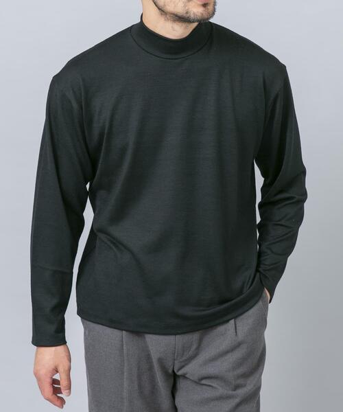 URBAN RESEARCH ROSSO MEN(アーバンリサーチロッソメン)の「『マシンウォッシャブル』ハイクオリティウールモックネックTシャツ(Tシャツ/カットソー・メンズ・ベージュ系その他/ブラック/ネイビー・MEDIUM/LARGE/X-LARGE)」の10枚目の写真