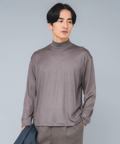 URBAN RESEARCH ROSSO MEN(アーバンリサーチロッソメン)の「『マシンウォッシャブル』ハイクオリティウールモックネックTシャツ(Tシャツ/カットソー・メンズ・ベージュ系その他/ブラック/ネイビー・MEDIUM/LARGE/X-LARGE)」の21枚目の写真