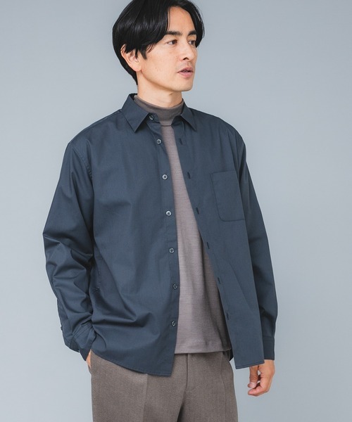 URBAN RESEARCH ROSSO MEN(アーバンリサーチロッソメン)の「『マシンウォッシャブル』ハイクオリティウールモックネックTシャツ(Tシャツ/カットソー・メンズ・ベージュ系その他/ブラック/ネイビー・MEDIUM/LARGE/X-LARGE)」の7枚目の写真