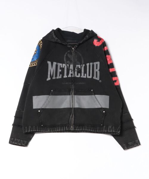 DANKE SCHON（ダンケシェーン）の「DankeSchon/ダンケシェーン/CHEMICAL SWEAT ZIP HOODIE METACLUB（パーカー・レディース・ブラック/ネイビー/ホワイト・L/M）」の2枚目の写真