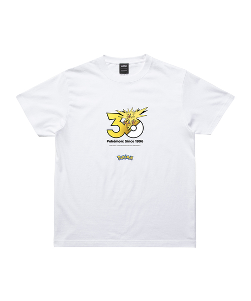 ZOZOSPOT(ゾゾスポット)の「Pokemon 30th Anniversary 1025 T-shirt 「サンダー」(Tシャツ/カットソー・レディース・ホワイト・SMALL/MEDIUM/LARGE/X-LARGE/XX-LARGE/XXX-LARGE/100cm/110cm/120cm/130cm/140cm/150cm/160cm)」の1枚目の写真