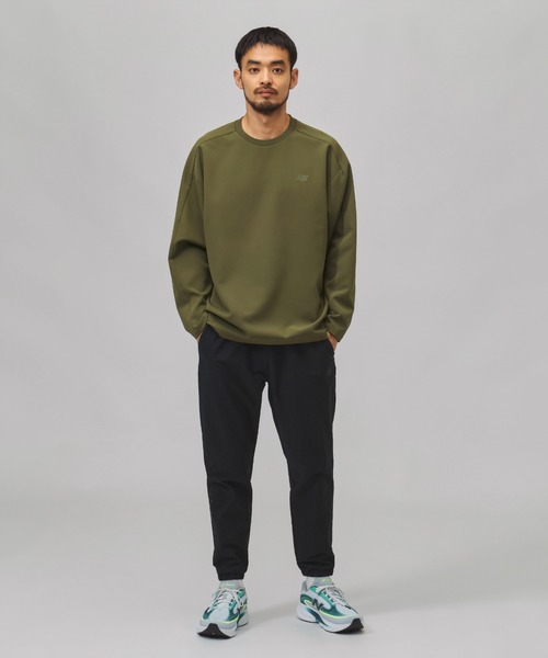 NEW BALANCE(ニューバランス)の「ニューバランス New Balance ウーブンロングスリーブTシャツ(Tシャツ/カットソー・メンズ・ブラック/グレー/カーキ・S/M/L/LL/3L)」の11枚目の写真