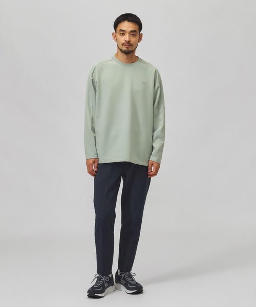 NEW BALANCE(ニューバランス)の「ニューバランス New Balance ウーブンロングスリーブTシャツ(Tシャツ/カットソー・メンズ・ブラック/グレー/カーキ・S/M/L/LL/3L)」の5枚目の写真