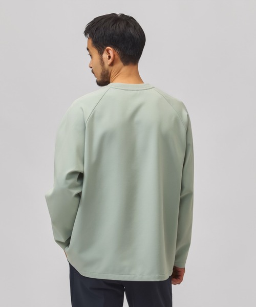 NEW BALANCE(ニューバランス)の「ニューバランス New Balance ウーブンロングスリーブTシャツ(Tシャツ/カットソー・メンズ・ブラック/グレー/カーキ・S/M/L/LL/3L)」の4枚目の写真