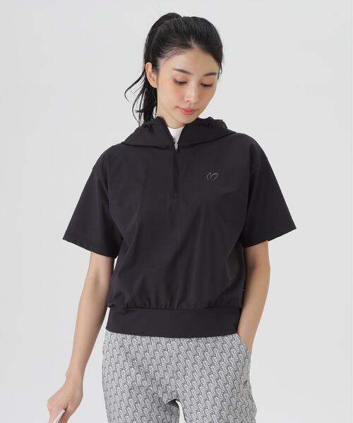 MASTER BUNNY EDITION(マスターバニーエディション)の「Nyベアムース半袖ハーフジップフーディプルオーバー (WOMENS)(スウェット・レディース・ブラウン/ブラック/ホワイト・SMALL/MEDIUM/LARGE)」の3枚目の写真
