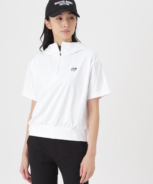 MASTER BUNNY EDITION(マスターバニーエディション)の「Nyベアムース半袖ハーフジップフーディプルオーバー (WOMENS)(スウェット・レディース・ブラウン/ブラック/ホワイト・SMALL/MEDIUM/LARGE)」の12枚目の写真