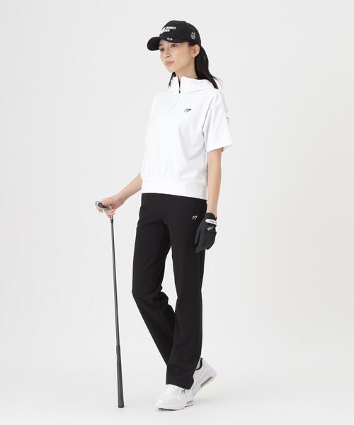 MASTER BUNNY EDITION(マスターバニーエディション)の「Nyベアムース半袖ハーフジップフーディプルオーバー (WOMENS)(スウェット・レディース・ブラウン/ブラック/ホワイト・SMALL/MEDIUM/LARGE)」の13枚目の写真